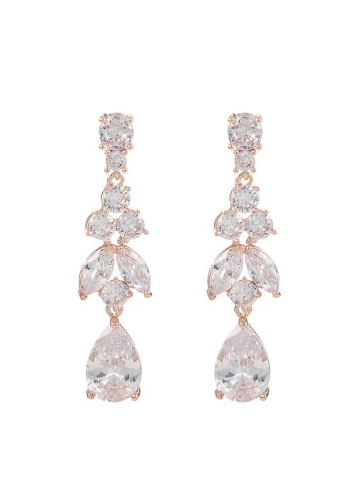 G. Westerleigh ER4145RG Orecchini Sposa Rosa Dorato ()