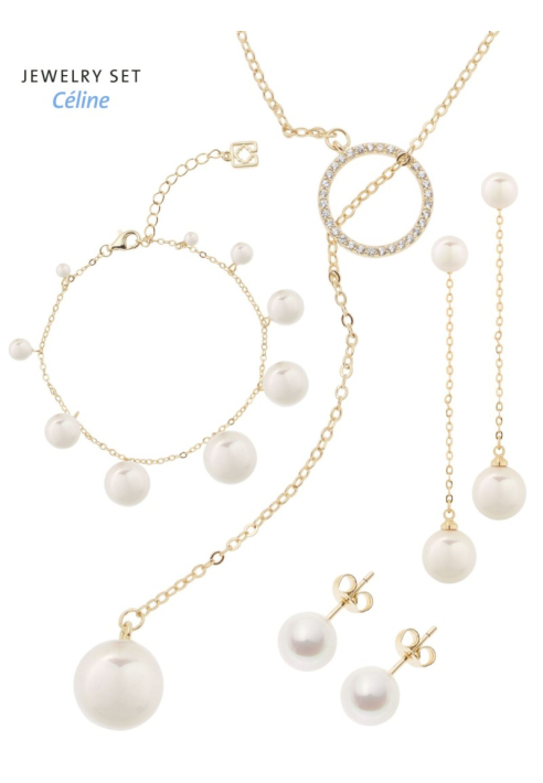 Poirier JS-005 Set Gioielli Sposa Céline Oro