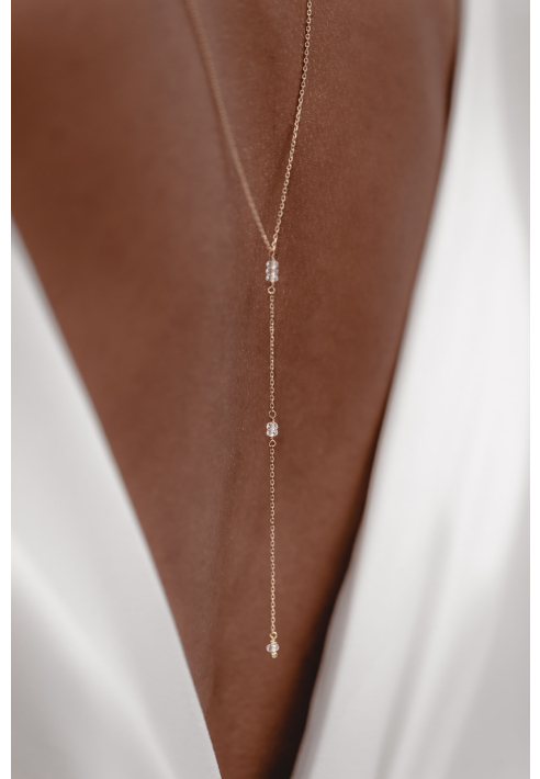 Juvelan Melody Collana da schiena da sposa