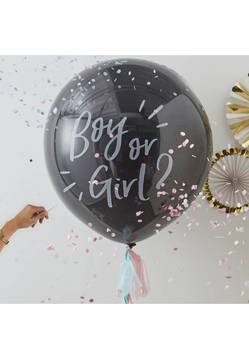 Ginger Ray OB-115 Oh Baby - Palloncini con Confetti "Bambino o Bambina" ()