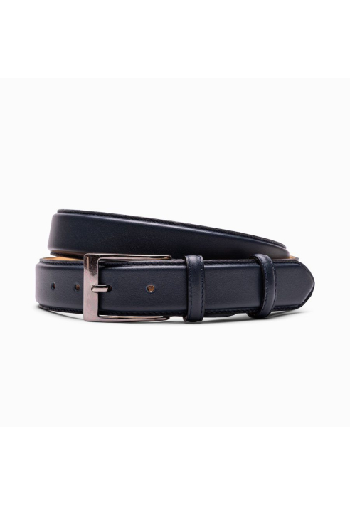 Paulo Bellini Fasano Cintura Sposo Pelle Blu Scuro