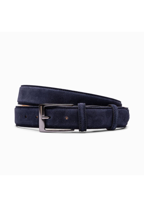 Paulo Bellini Fasano Cintura Sposo Camoscio Blu Scuro