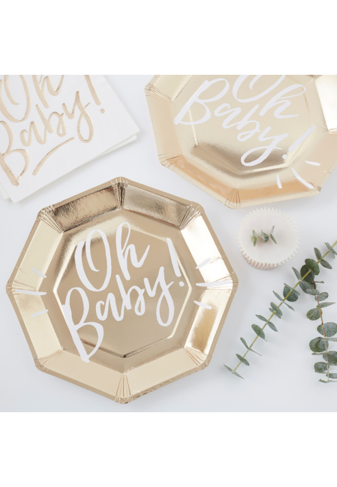 Ginger Ray OB-101 Oh Baby | Piatti