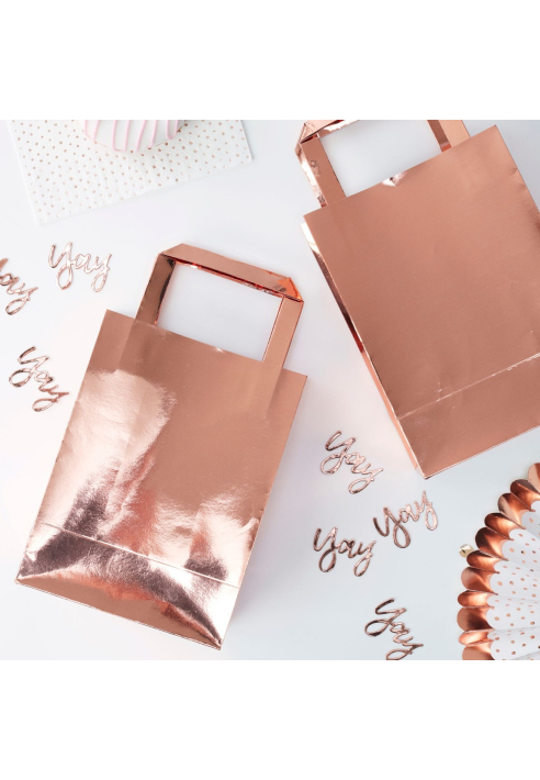 Ginger Ray PM-365 Pick & Mix Borsa da Festa Rosa Dorato