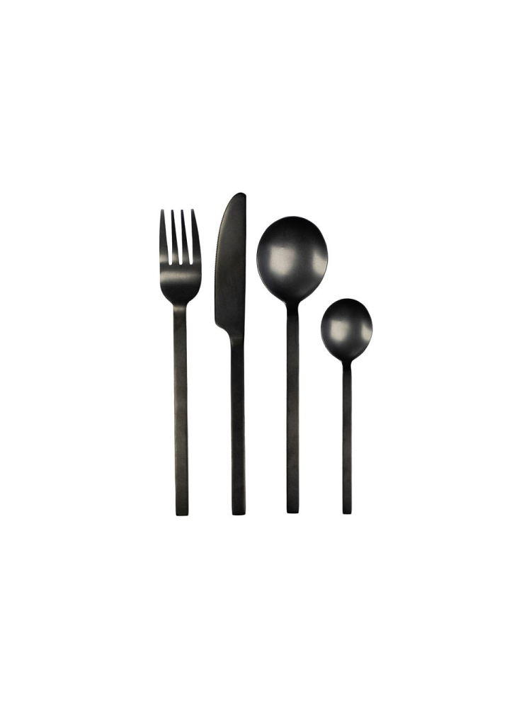 Leeff Posate Charlot – Set da 16, Nero main product photo