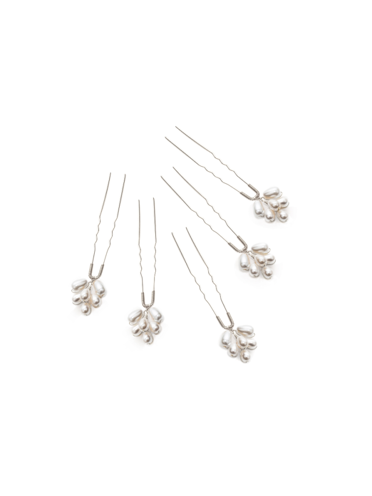 Abrazi Perla Spille per Capelli Argento main product photo