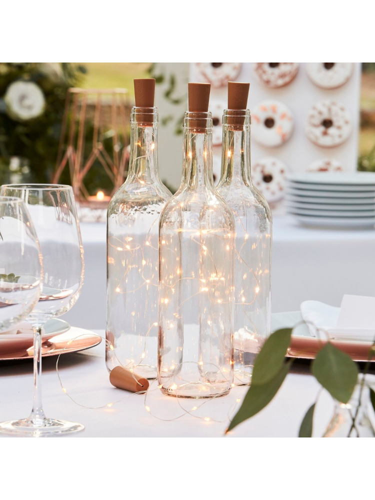 Ginger Ray BR-363 Botanical Wedding Illuminazione a Led per Bottiglie main product photo