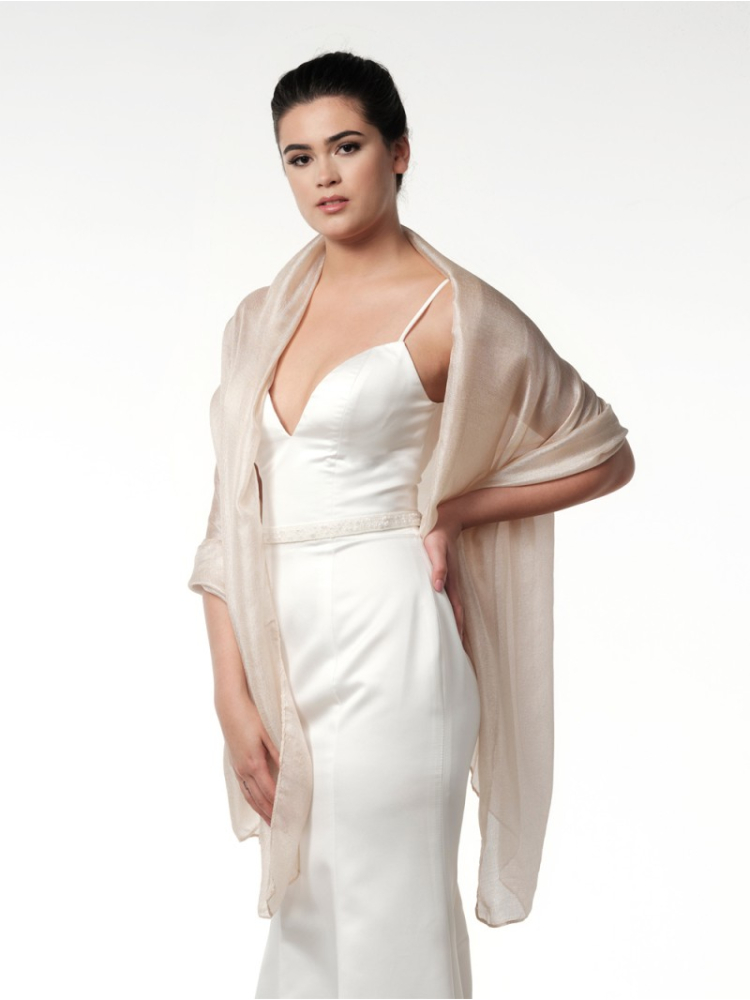 Poirier S144 Stole Champagne main product photo