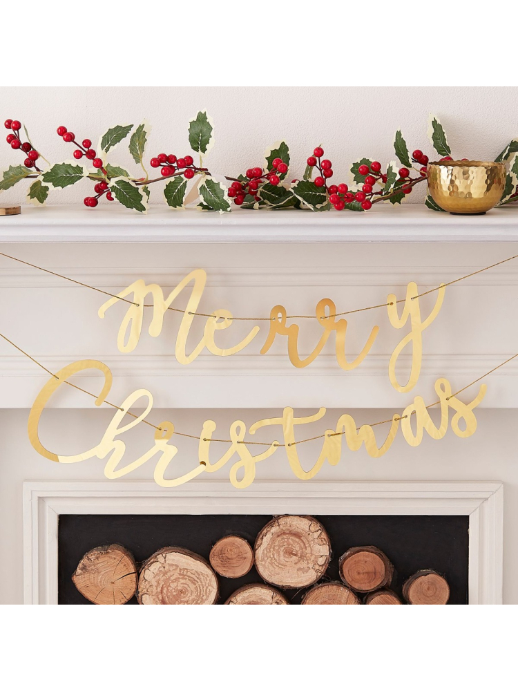 Ginger Ray TRAD-311 Tradicional Touches | Decorazione Ghirlanda di Buon Natale main product photo