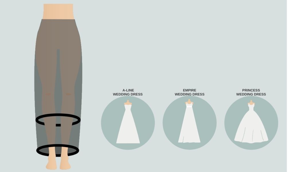 Sottogonna con due cerchi